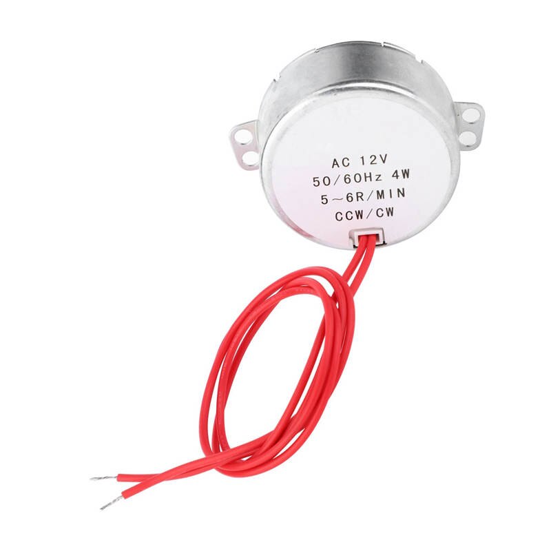 TYC30 Synchronous Motor AC 12V 4W 5-6RPM Support CCW/CW Rotation with Wire Lead