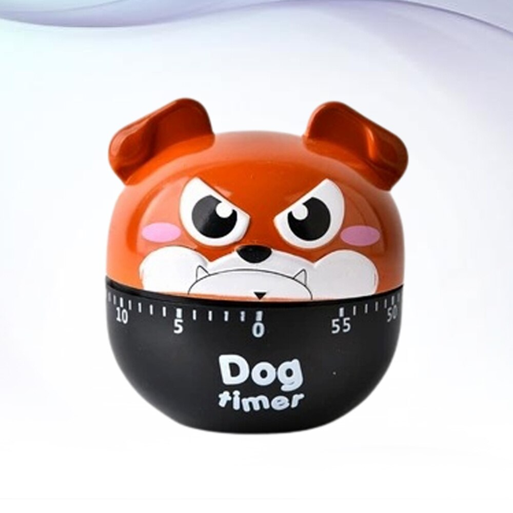 Kitchen Mechanical Grey Timer and Cartoon Bake for Cooking Timer: Brown