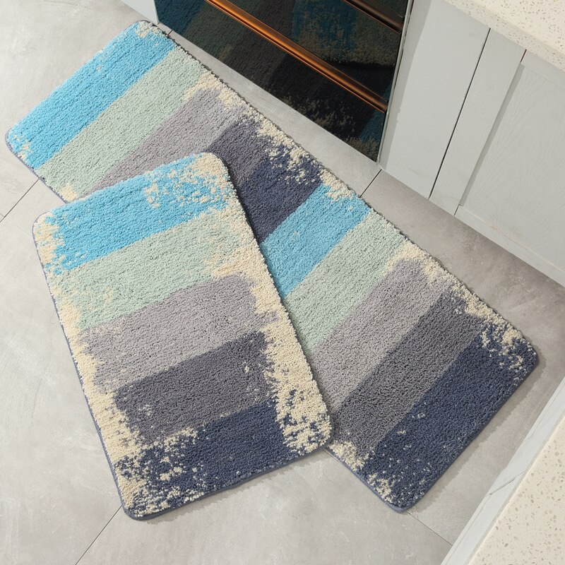 Keuken Mat Lange Strip Waterabsorberend Floor Tapijten Deurmatten Tapijten Voor Badkamer Wc Slaapkamer Entree Deur Hal Anti Slip: Colorful notes / 45x70 45x120cm