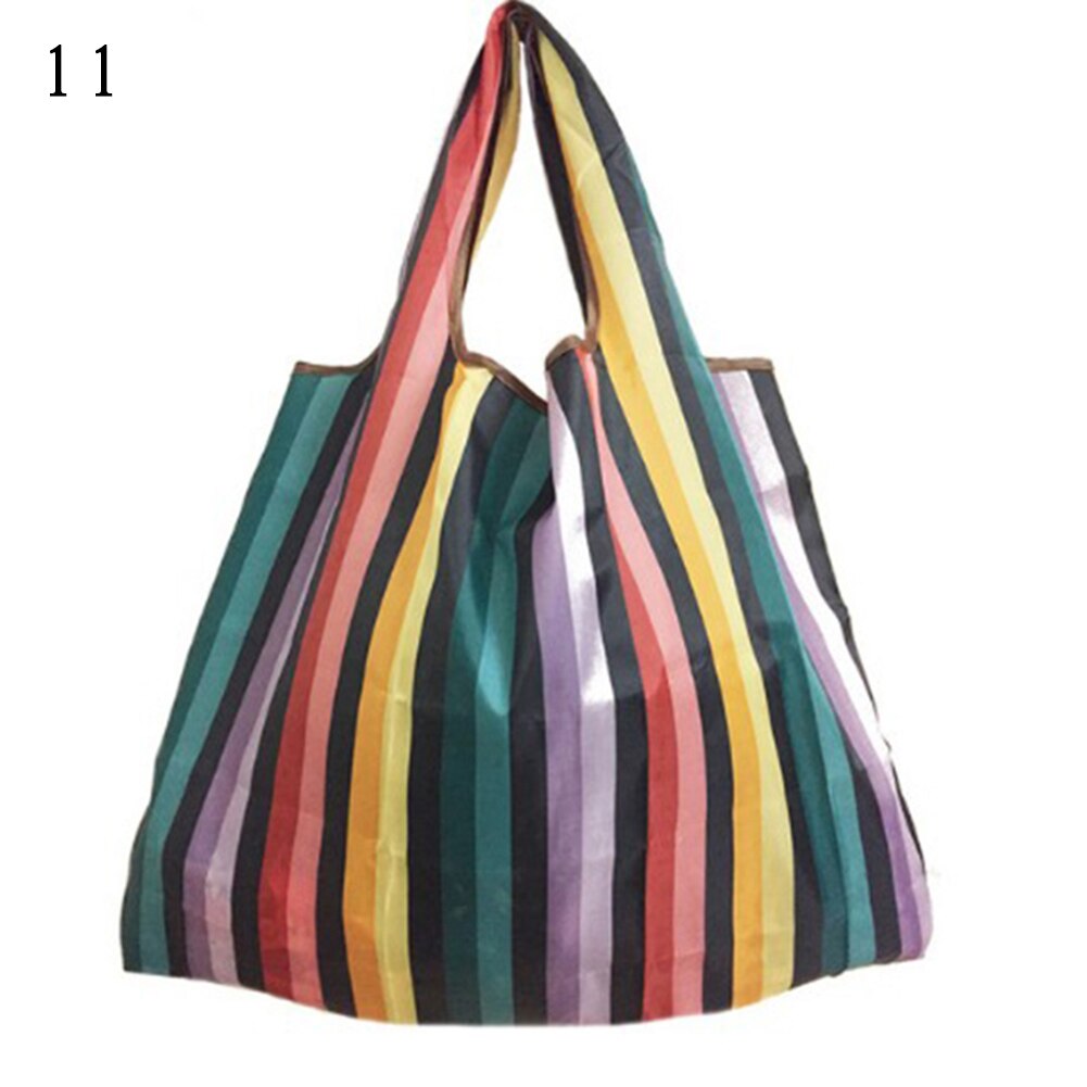 Vrouwen Opvouwbare Boodschappentas Cartoon Bloemen Fruit Groente Herbruikbare Boodschappentas Eco Lady Tote Bag Zak: 11