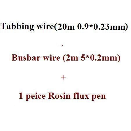 Solar cell tabbing wire Bus bar copper wire rosin flux pen soldering electrical wires diy solar panel kits: 0.9x0.23mm