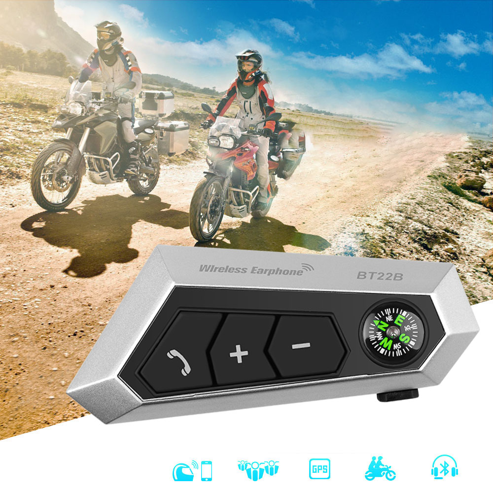 Model BT-12B Bluetooth Intercom Motorhelm Headset Draadloze Bluetooth Hoofdtelefoon Luidspreker Handsfree Intercom