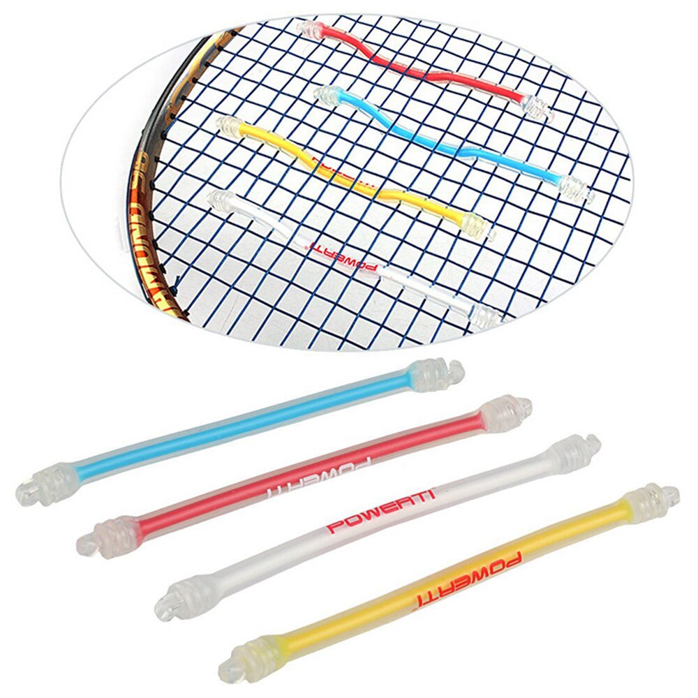 Tennis Racket Damper Silicone Tennis Bat Vibration Absorbing Shock Reducing Anti-slip Strips