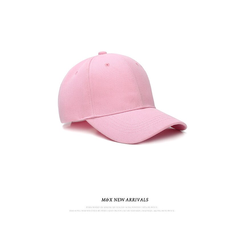 Women Men Hat Curved Sun Visor Light Board Solid Color Baseball Cap Men Cap Outdoor Sun Hat Adjustable Sports Caps in Summer: pink