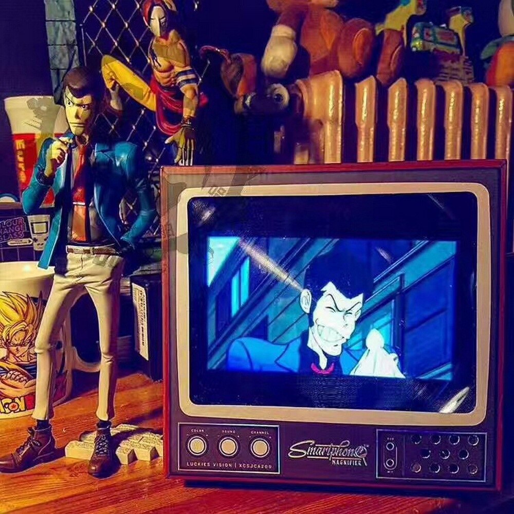 Protect The Closed-eye Retro TV Screen To Enlarge The Picture From The Phone Screen 3D Video Movie Magnifying Glass