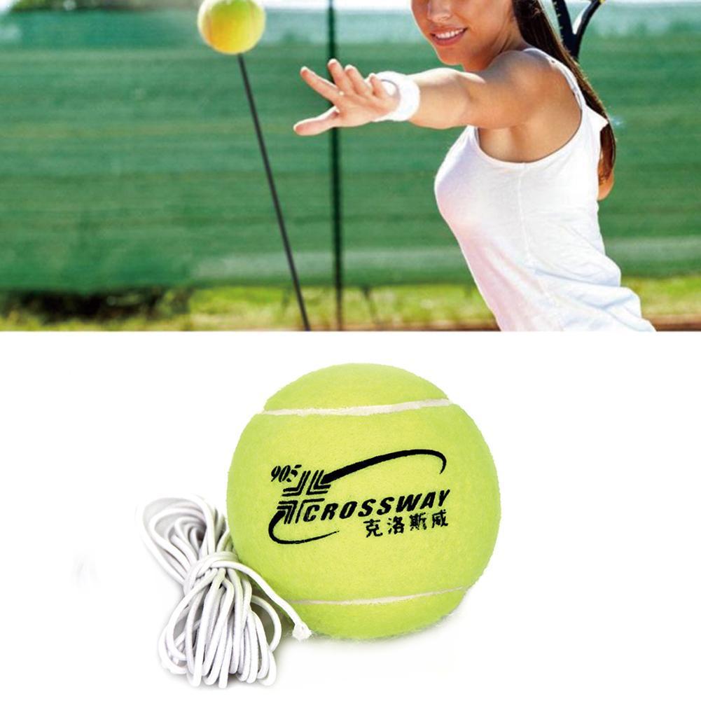 1 Pc Professionele Beginner Training Praktijk Rebound Met Training Machine Tennis Rubber Bal Touw Bal 3.8M Elastische Q6A8