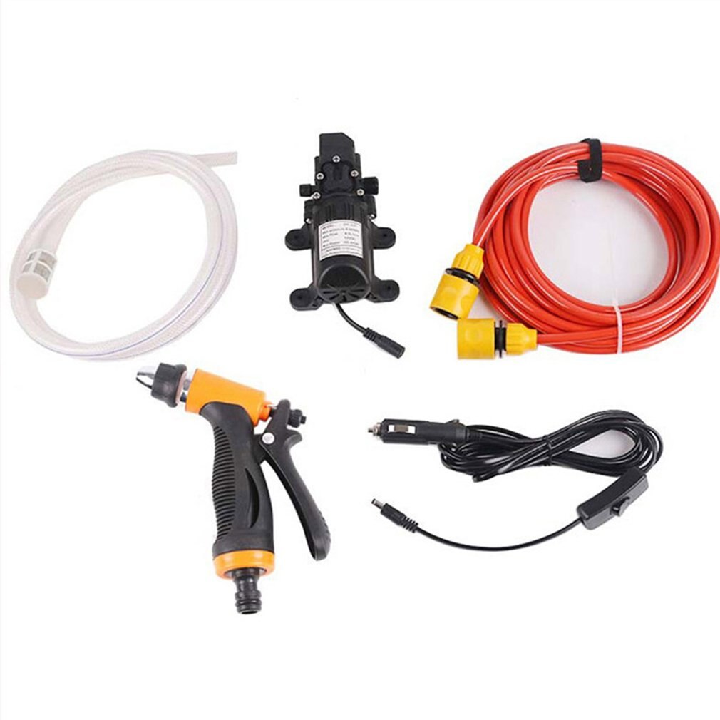 12V 65W Portable High Pressure Portable Car Wash Water Pump Sprayer Kit Car Washing Water Pump Cleaner Sprayer Kit