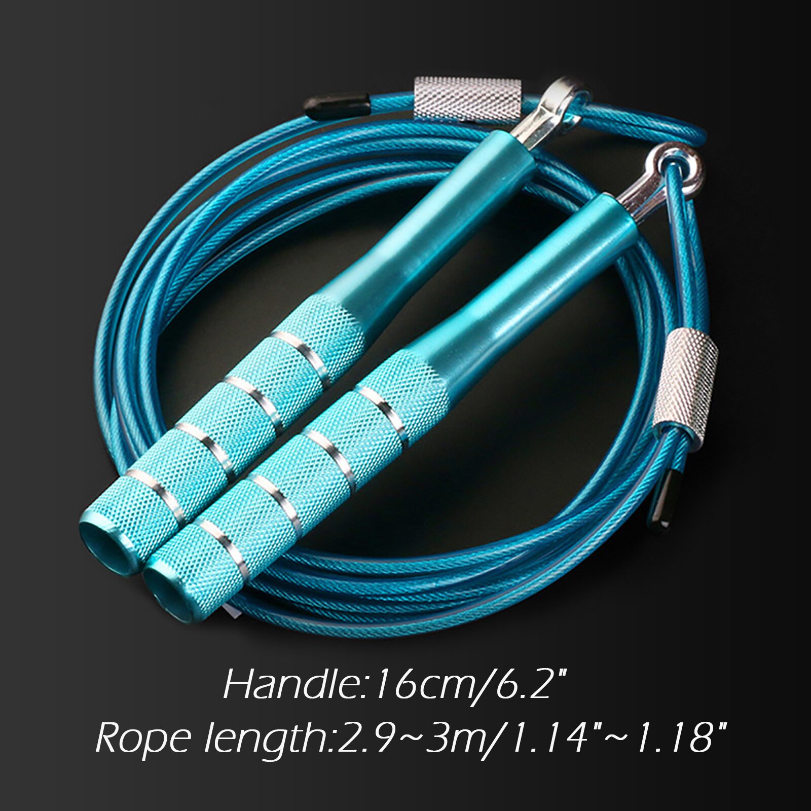 Jump Skipping Rope Cable Steel Bold 4mm Fitness Training Fast Speed Upgrated Aluminum Alloy Skipping Rope for Kids and Adults