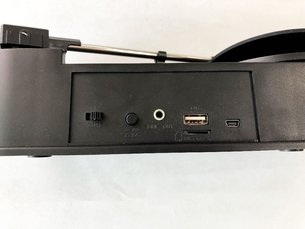 EZCAP 33/45RPM Vinyl Record Player USB Turntables to MP3 Converter Player Save to USB Flash/SD Card, Built-in Speaker