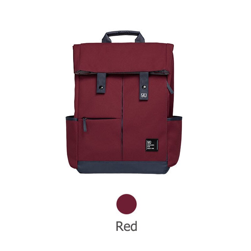 Xiaomi 90 sjov rygsæk ipx 4 vandtæt 13l stor kapacitet rygsæk unisex college fritid 14/15.6 tommer computertaske: Rød