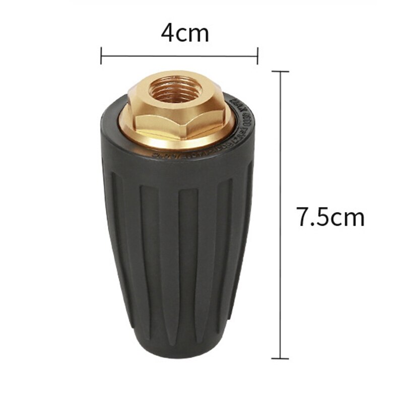 DAZZLEEX Hochdruckreiniger-Verlängerung Mit 5 Düsen – 6,35 Mm Schnellverbindung, 30° Gebogen
