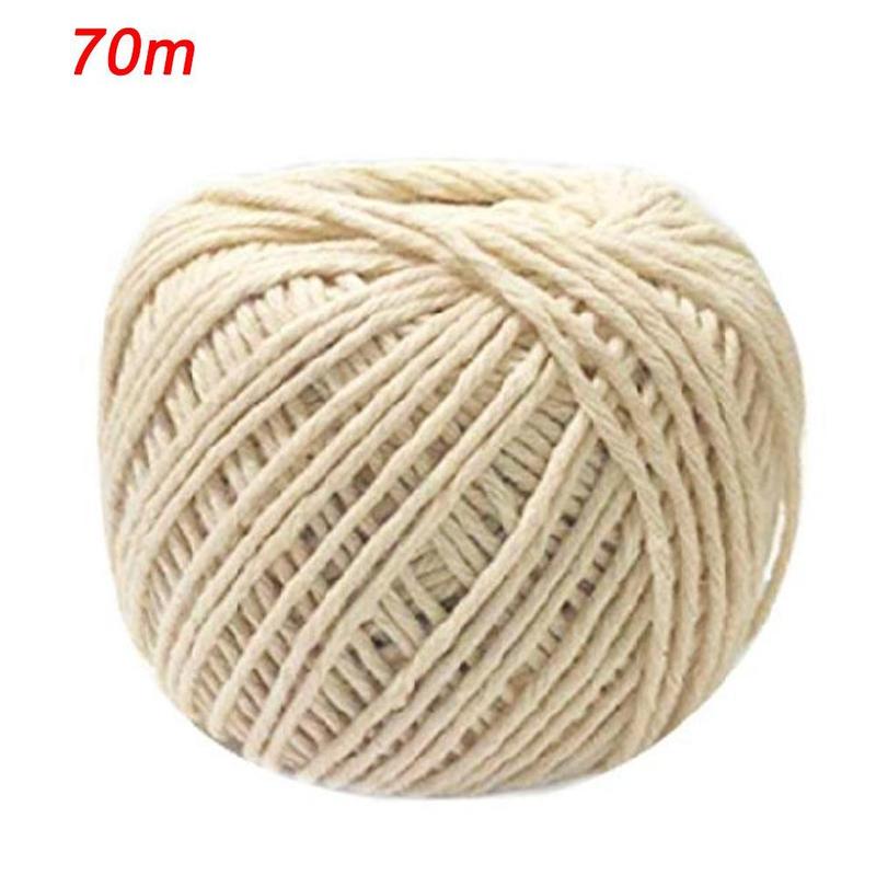 Household Cotton Zongzi Thread Cooking Tools Butcher's Cotton Twine Meat Prep Trussing Turkey Barbecue Strings 70 Mete Wrapped: Default Title
