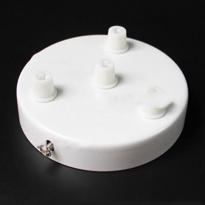 ASCELINA modern Multi ceiling rose pendant light ceiling canopy vintage ceiling plate base lamp light fixtures lampara de techo: 4 holes  white