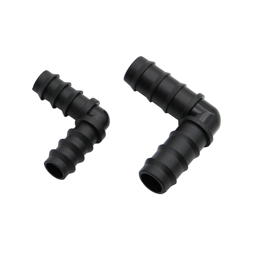 DN16 DN20 Elbow Barbed Garden Water Connectors 90 Degree Angle Bend Joints Hose Splitters Garden Agriculture Irrigation Fittings