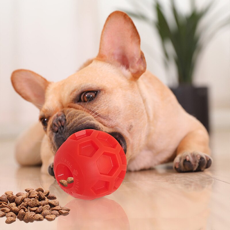 Interactieve Hond Kat Eten Treat Bal Kom Speelgoed Funny Pet Schudden Lekkage Voedsel Container Puppy Kat Slow Feed Huisdier