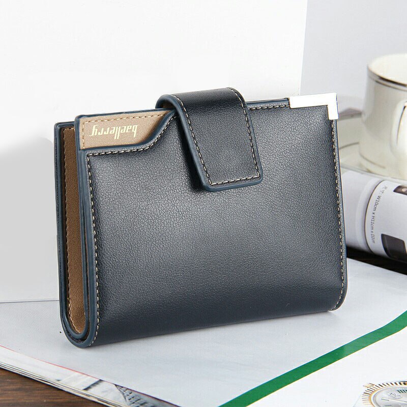 Retro Slim Small Leather Cards Wallets Short Bifold Wallet for Men Purses Male Purse Men's Wallet Business ID Card Holders