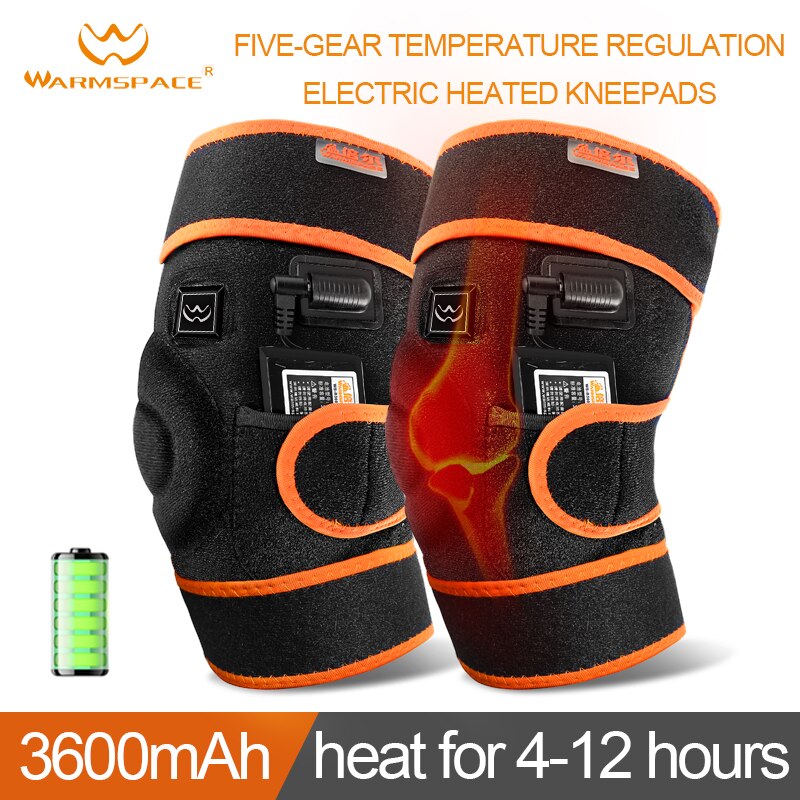 Warmspace Elektrische Verwarmde Kniebeschermers Temperatuur Aanpassing Temperatuur Aanpassing
