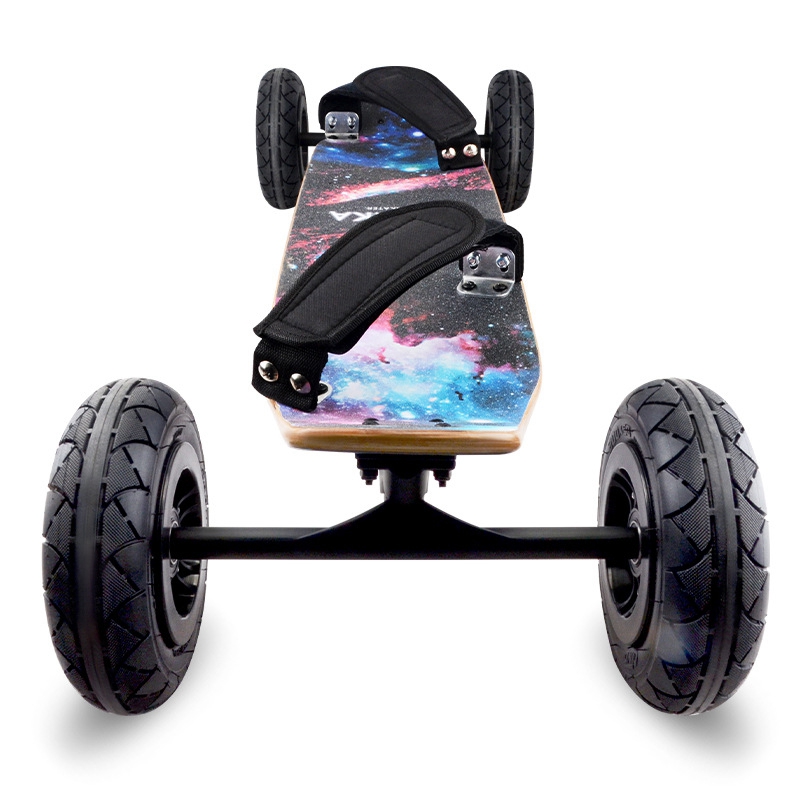 8 Inch Off Road Wheel Pneumatic Rubber All Terrain Mountain Wheels Kit for DIY Skateboard /Scooter/ROTATING