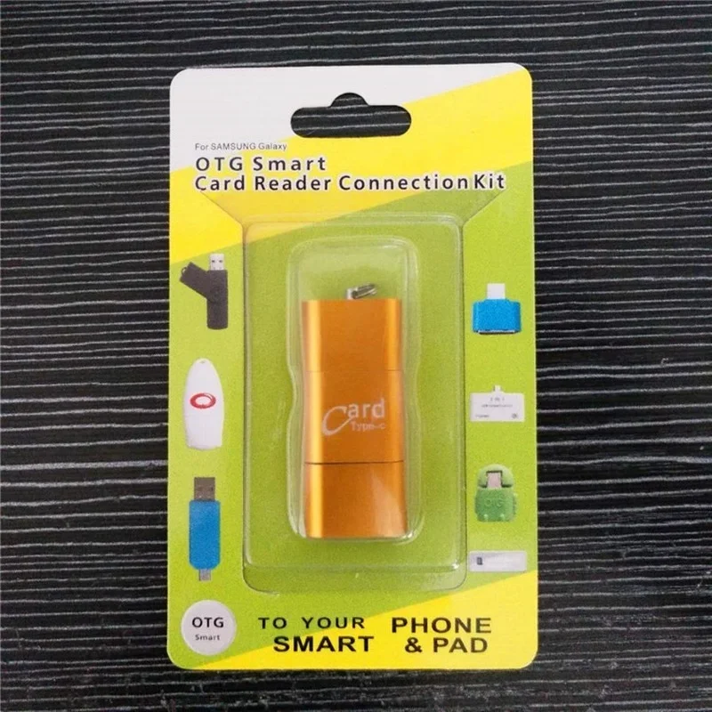 3in1 Card Reader Universal 3 In1 OTG Type-C Card Reader USB 3.0 To 2 Slot TF SD for Phones PC Light Adapters