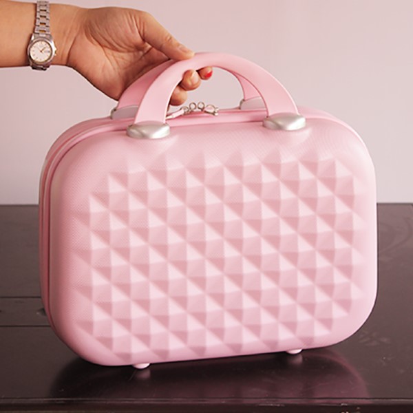 Vrouwen Diamond Make Case/Meisje Streep Cosmetische Koffer Handtas/Reizen Boarding Bagage/Snoep Kleur Dragen case: G