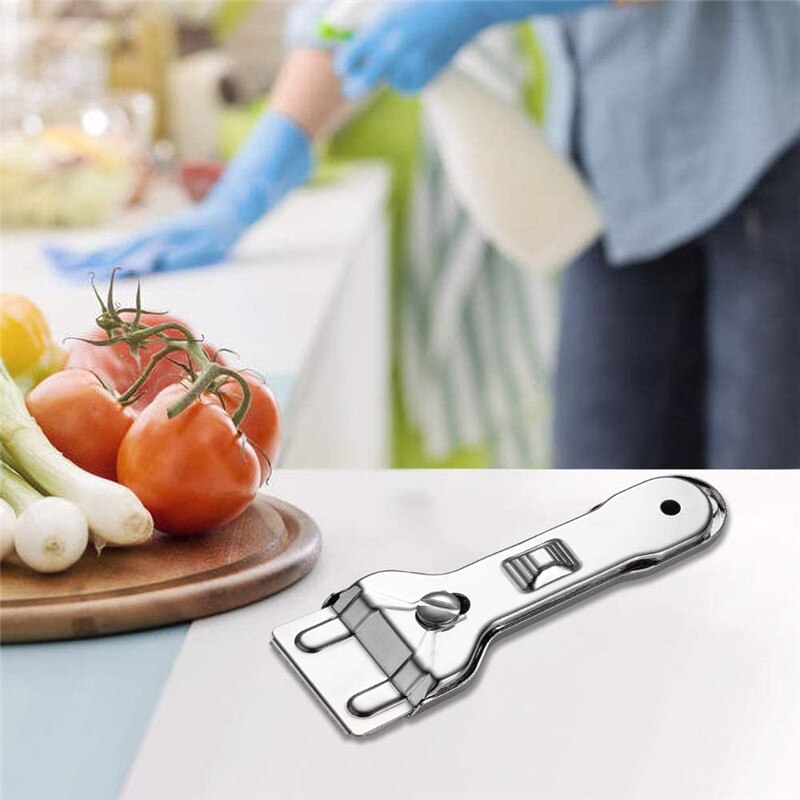 Portable Stainless Steel Cleaning Scraper Glass Ceramic Hob Scraper Window Smooth Floor Cement Tile Cleaning Hand Tool