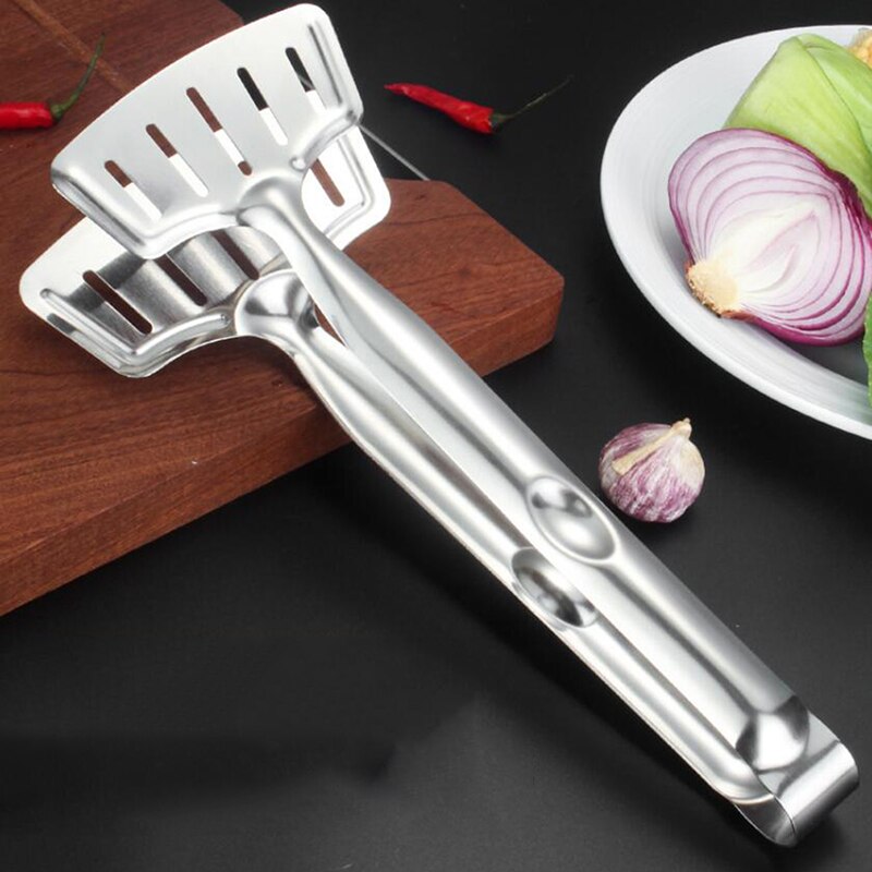 Pinzas para parrillas de barbacoa de acero inoxidable, para ensalada y pan, pinza de cocina, barbacoa, cocinar a la parrilla, pinza de cocina, utensilios y accesorios
