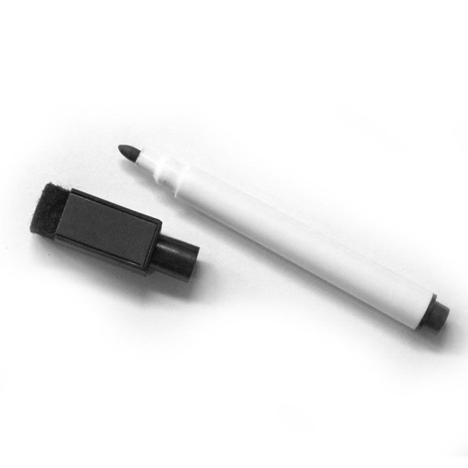 40 st magnetisk torrradering whiteboard markörer pennor med suddgummi lock svart bläck för skolan kontor hemtillbehör