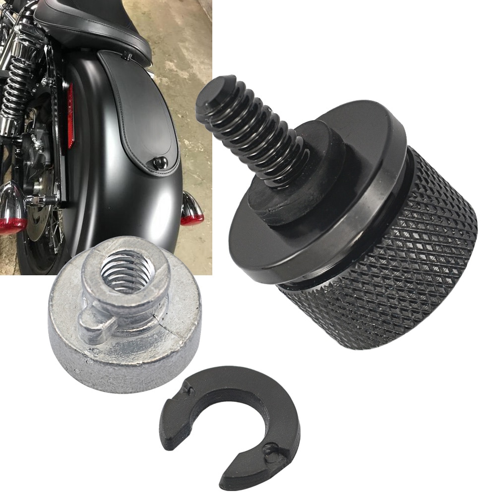Bakskärm passagerarsätesbult skruvmutter knopplock för harley sportster  xl 883 1200 dyna softail touring hårdvara tillbehör