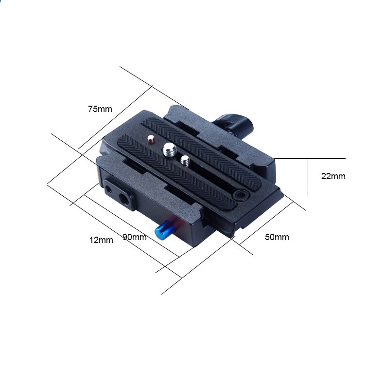 P200 Quick Release Assembly Aluminium Alloy Clamp Adapter+Quick Release Plate for Manfrotto 501 500AH 701HDV 503HDV Q5