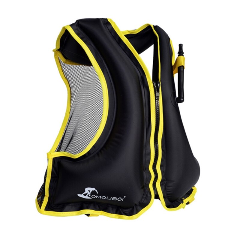 Omouboi Swim Vest Volwassen Outdoor Rafting Zwemvest Zwemmen Reddingsvest: Black