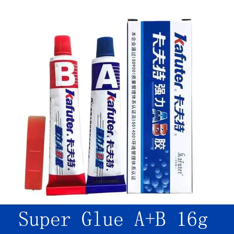 Algemene Lassen Bakeliet Plastic Hout Keramische Rubber Band Reparatie Lijm Flux Vloeibare Super Bakeliet Rubber Keramische Glas Reparatie: Super Glue A B 16g
