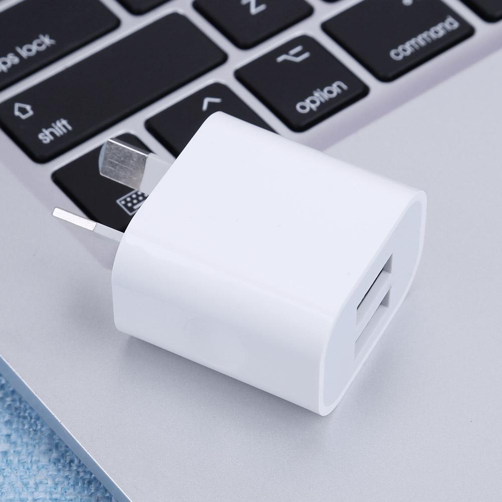 Ladekabel mit 2 usb- und au-steckern, tragbar 2a 5v doppelport-ladegerät, universeller usb-netzadapter der sechsten generation, usb-au-stecker