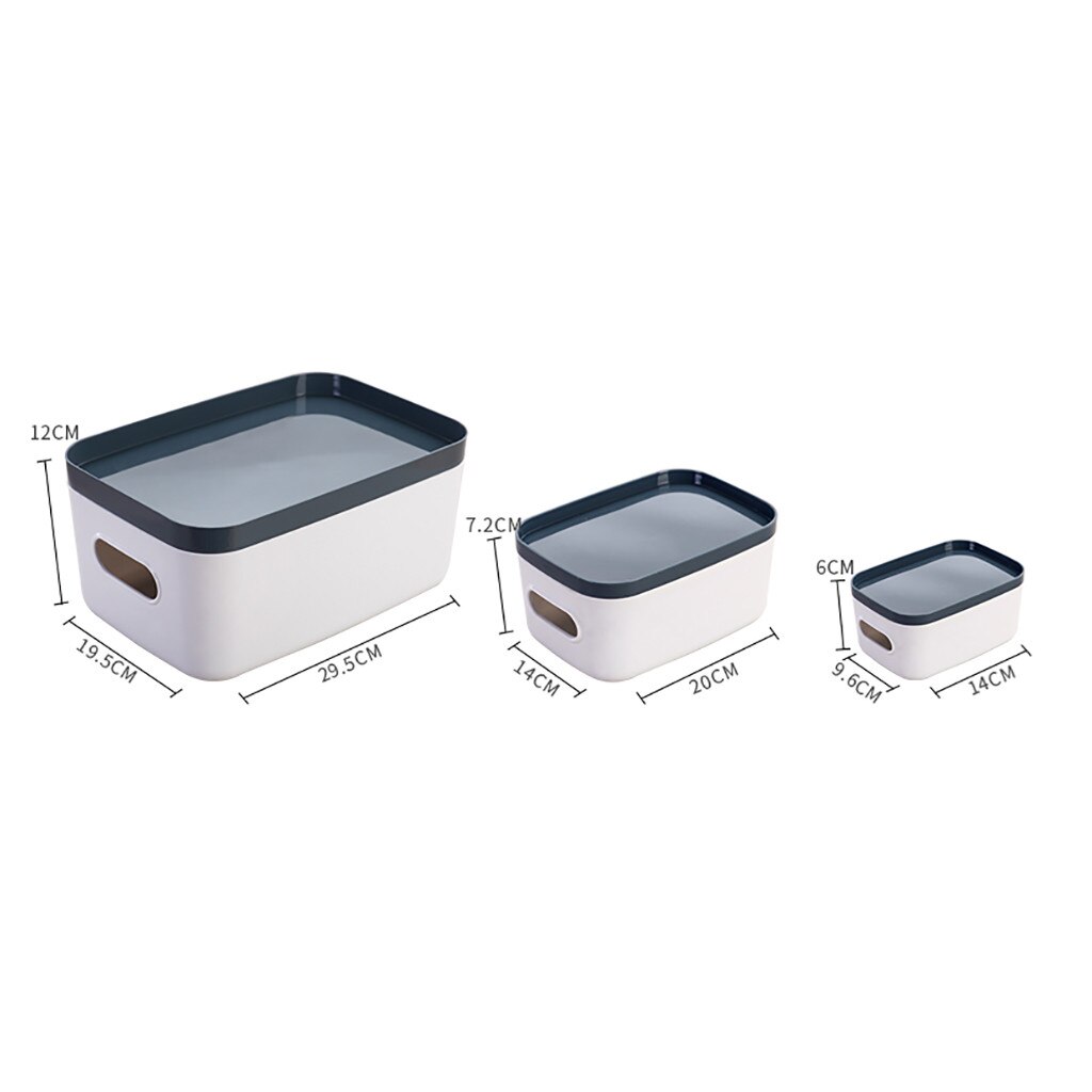 Multi-functional Kitchen Products Remote Control Cosmetics Jewelry Storage Box Makeup Organizer Box Home Office Sundries