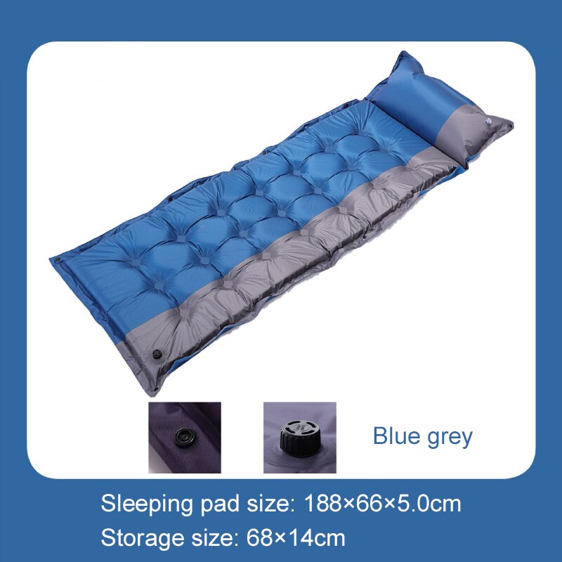Self-Inflating Camping Mat Outdoor Sleeping Pad Ultralight Inflatable Mattress Portable Travel Hiking Camping Air Mattress: RJ