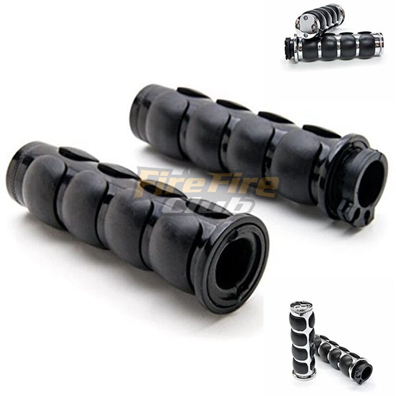 Handle bar Motorcycle Custom Chrome Aluminum Hand Grips For Harley Softail Sportster Dyna Handlebar Hand Grips