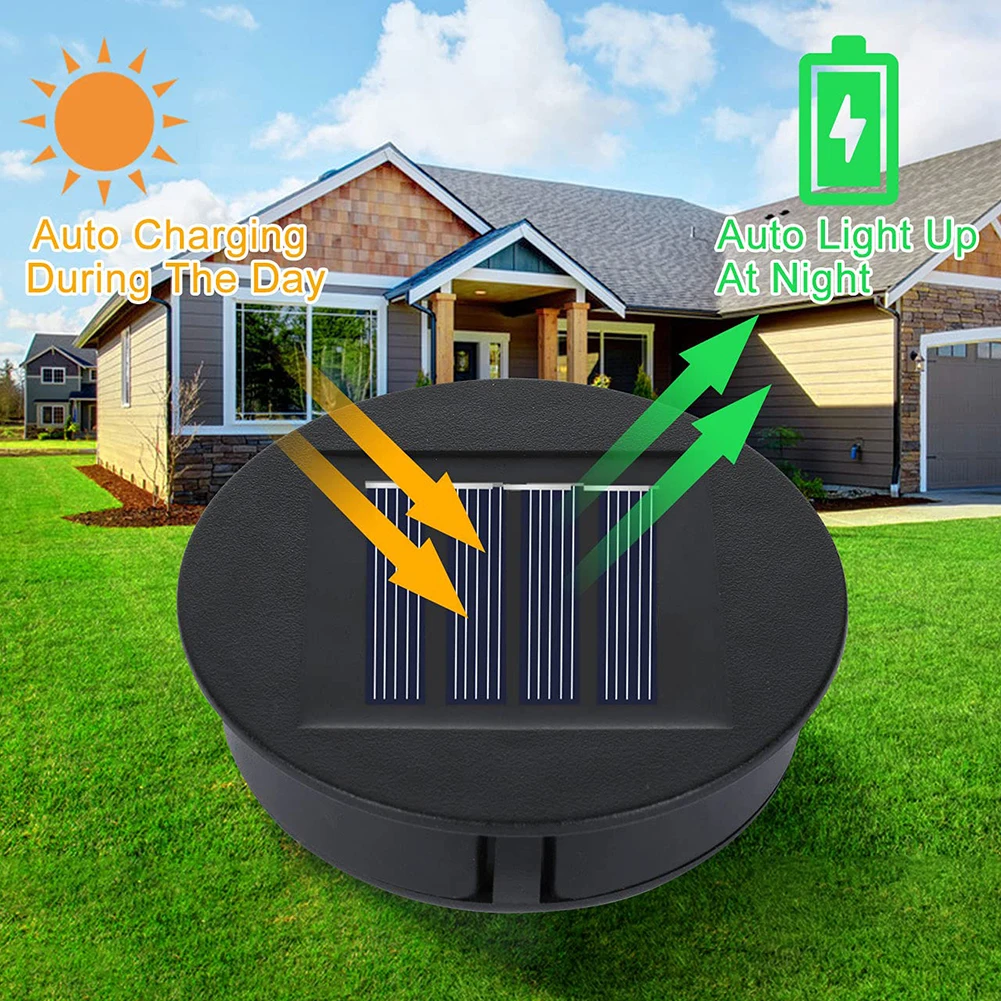 Solar Lights Replacement Top 7 Lumens Solar Lantern Parts 1.2 V 600 MAh LED Solar Panel Lantern Lid Lights For Outdoor Hanging