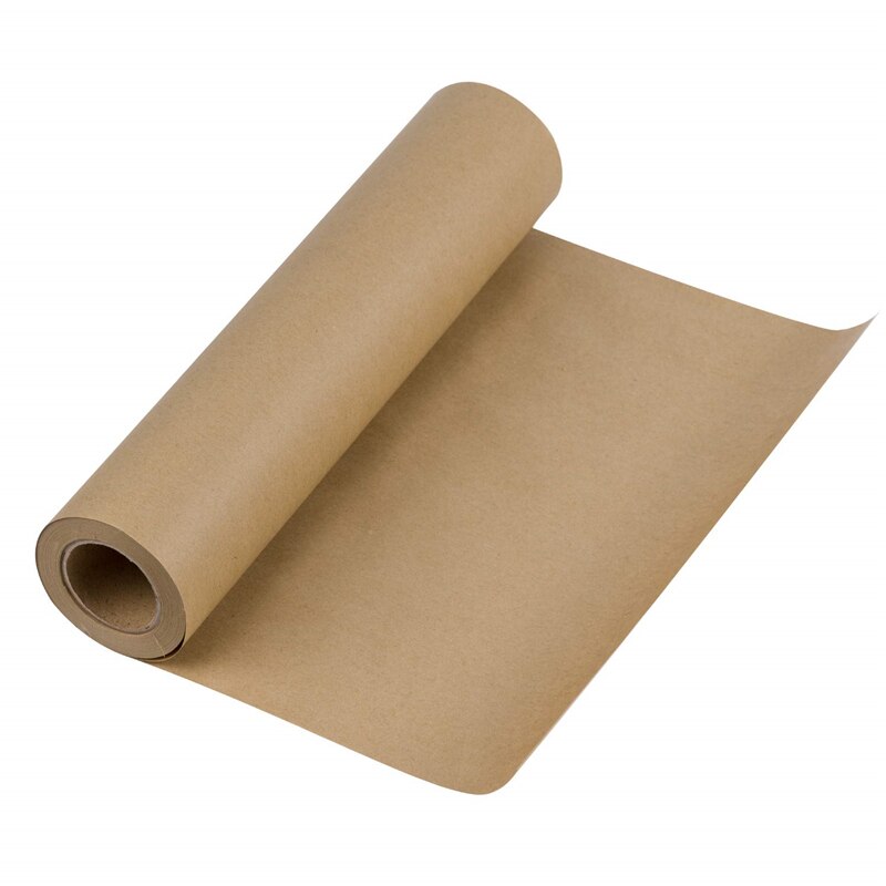 2 Roll Brown Kraft Paper Roll 12 Inch x100 Feet Natural Recyclable Paper for Craft Wrapping Packing X2