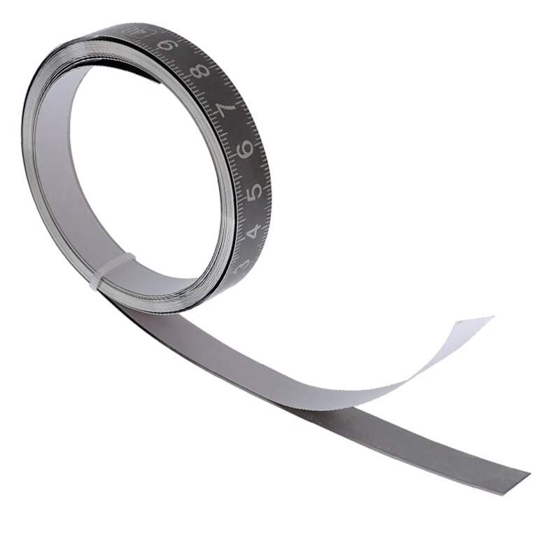 Metric Tape Measure 1-3M Adhesive Measuring Tape Stainless Steel 304 Rust-Proof Scale Ruler for Miter Track