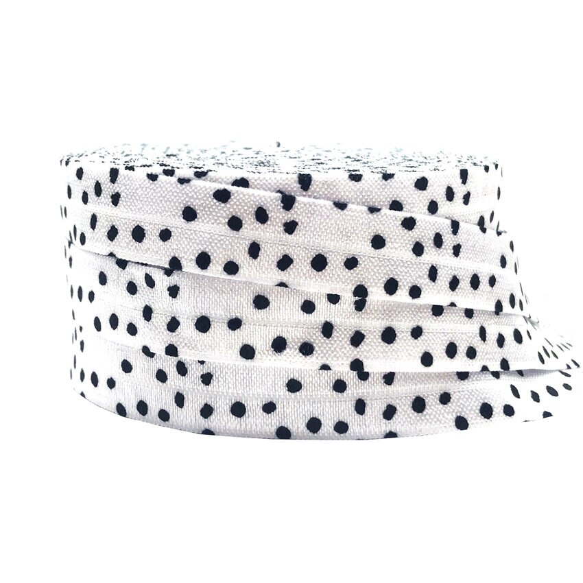 16mm Chevron Dot Arrow Car Paw Print Animal Fold over Elastic Band Sewing Tape Handmade Crafts Accessories DIY Baby Headband: P1089