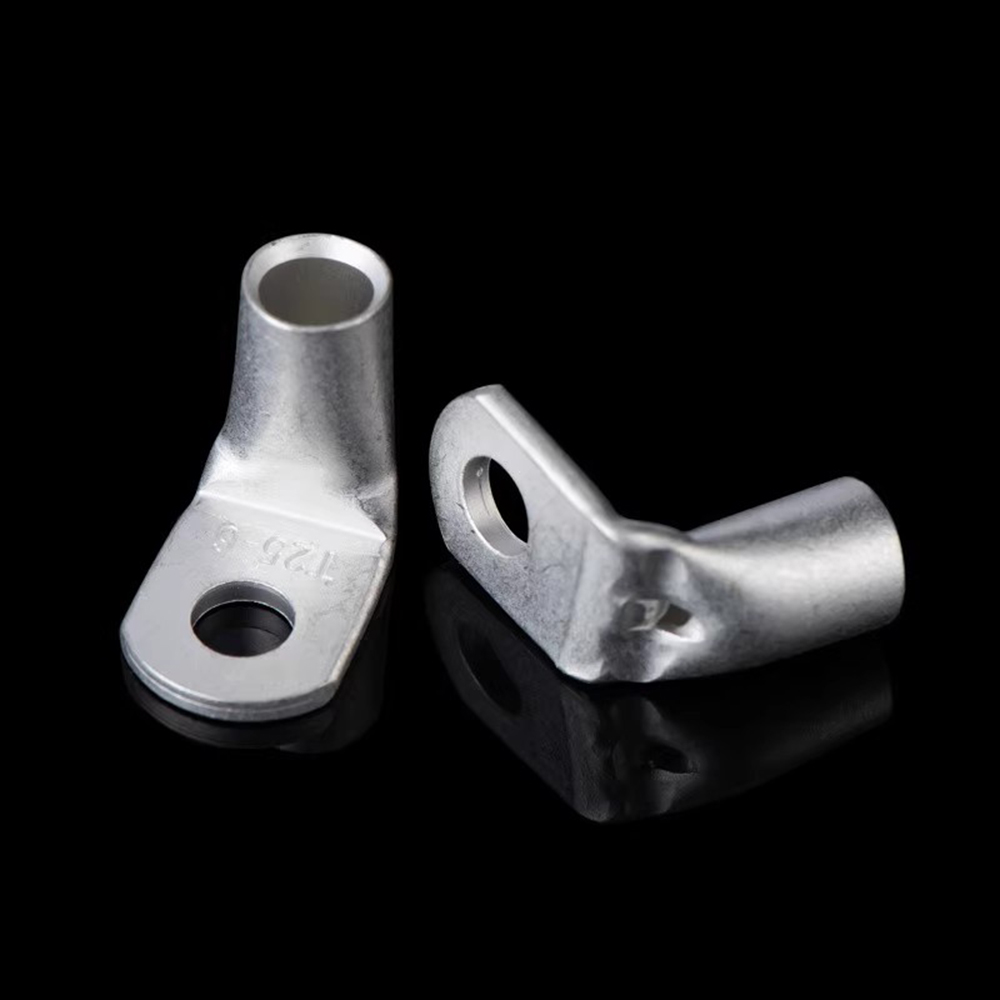 Terminales de Cable T90, conector de Cable de terminal, conector de Cable eléctrico de engarzado estañado de cobre, Terminal de engarzado automotriz de ángulo recto