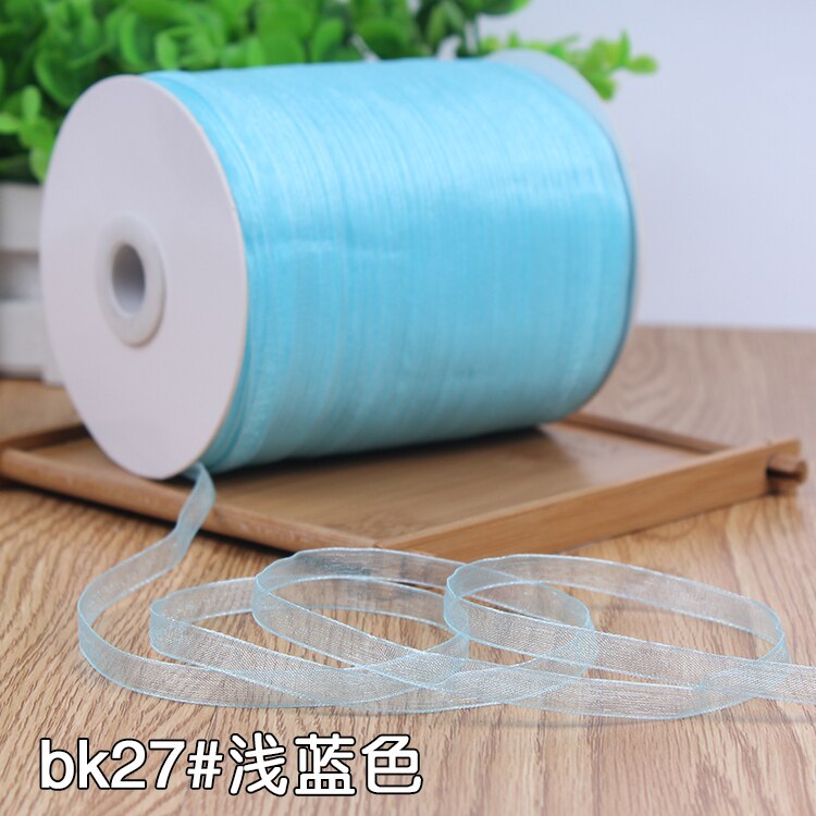 6mm Organza Ribbon (10 Meters/lot) Decorative Packing Wedding Crafts Christmas Wrap Handmade DIY Material Supplies: Other