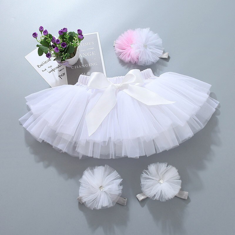 Zomer Baby Kleding Tutu Geplooide Rok Kinderen Rok Europese Amerikaanse Kinderkleding Culottes Tutu Rok Voor Baby Meisje: white / 2-3T