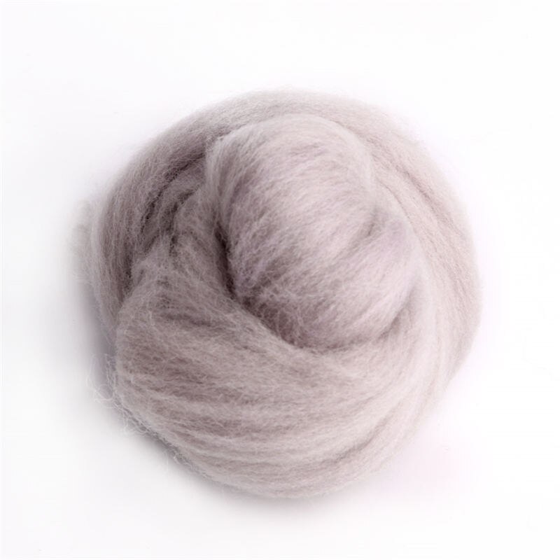 Mode Wol Corriedale Needlefelting Top Zwervende Geverfd Spinning Nat Vilten Fiber: LG