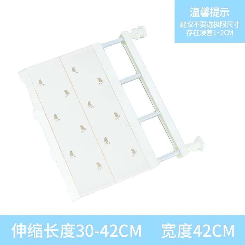 Adjustable Wardrobe Storage Shelves Clothing Closet Shelf Wall Mounted Rack for Bathroom Kitchen Cabinet Shelves Home Organizer: WHITE