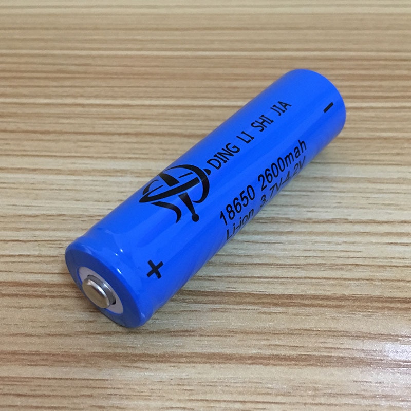 18650 Rechargeable battery 3.7v 2600mah Lithium Battery For 4.2v Flashlight batteries Small fan battery