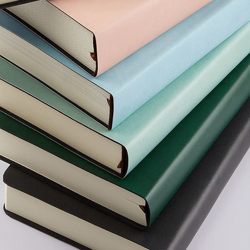 A5 Blank Notebook Thickened Student Horizontal Line Soft Leather Notebooks Super Thick Grid Book Drawing Notepad Christmas