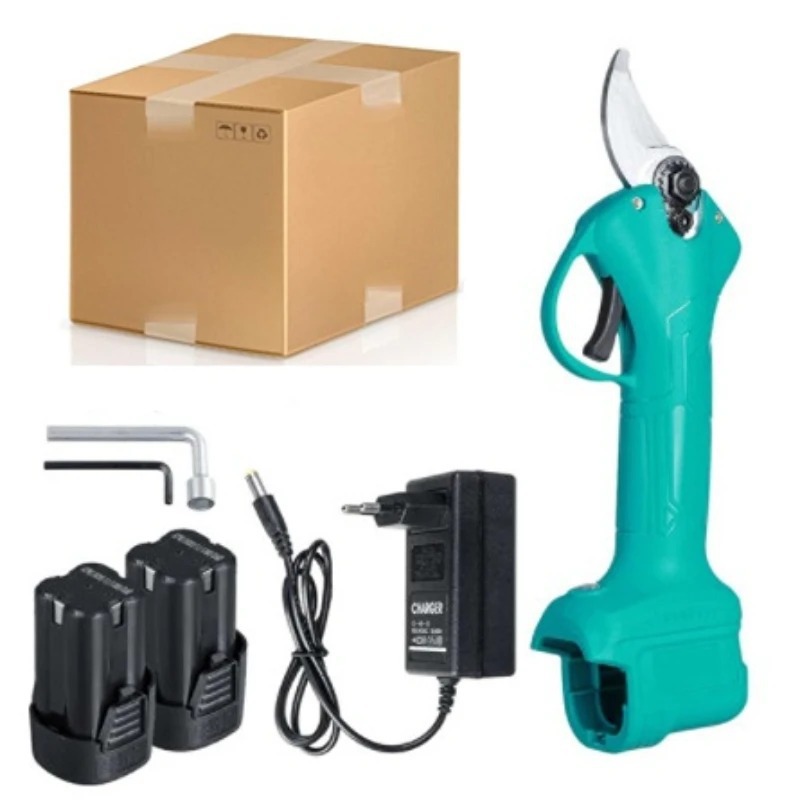 16.8V Draadloze Elektrische Snoeischaar Batterij Punner Tuin Schaar Bonsai Boom Snoeien Takken Cutter Tuingereedschap: Groene/zwart