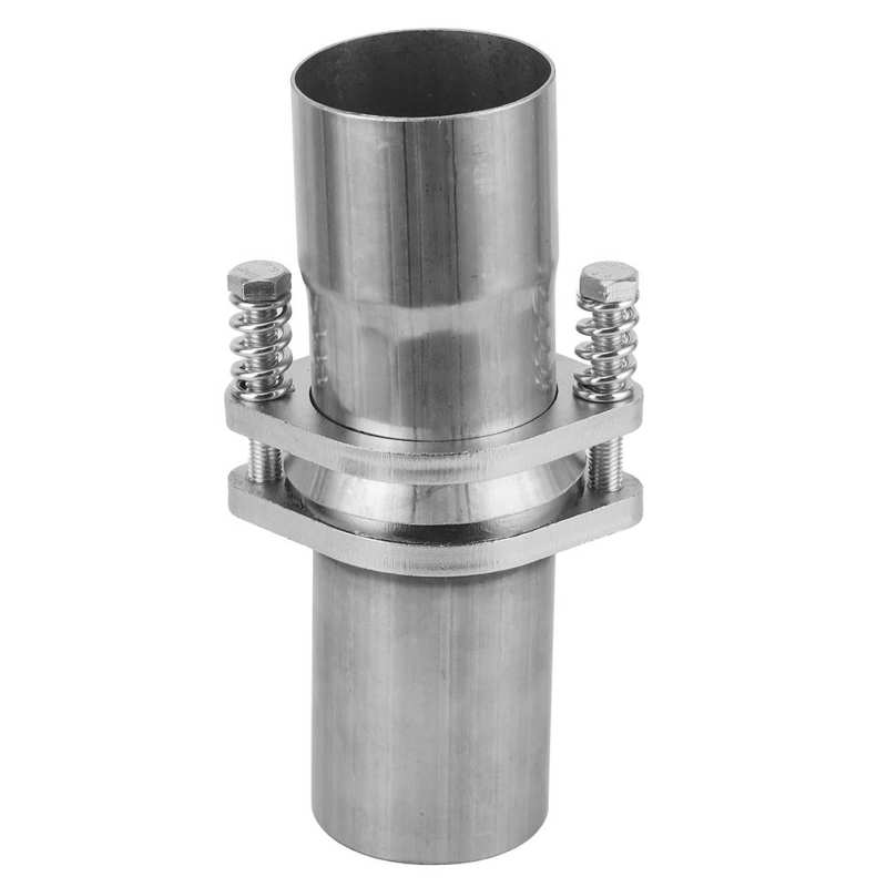 exhaust manifold stainless pipe Exhaust Flange Repair Pipe Kit W/ Spring Quick Fix Universal 2.75in ID To 2.75in OD