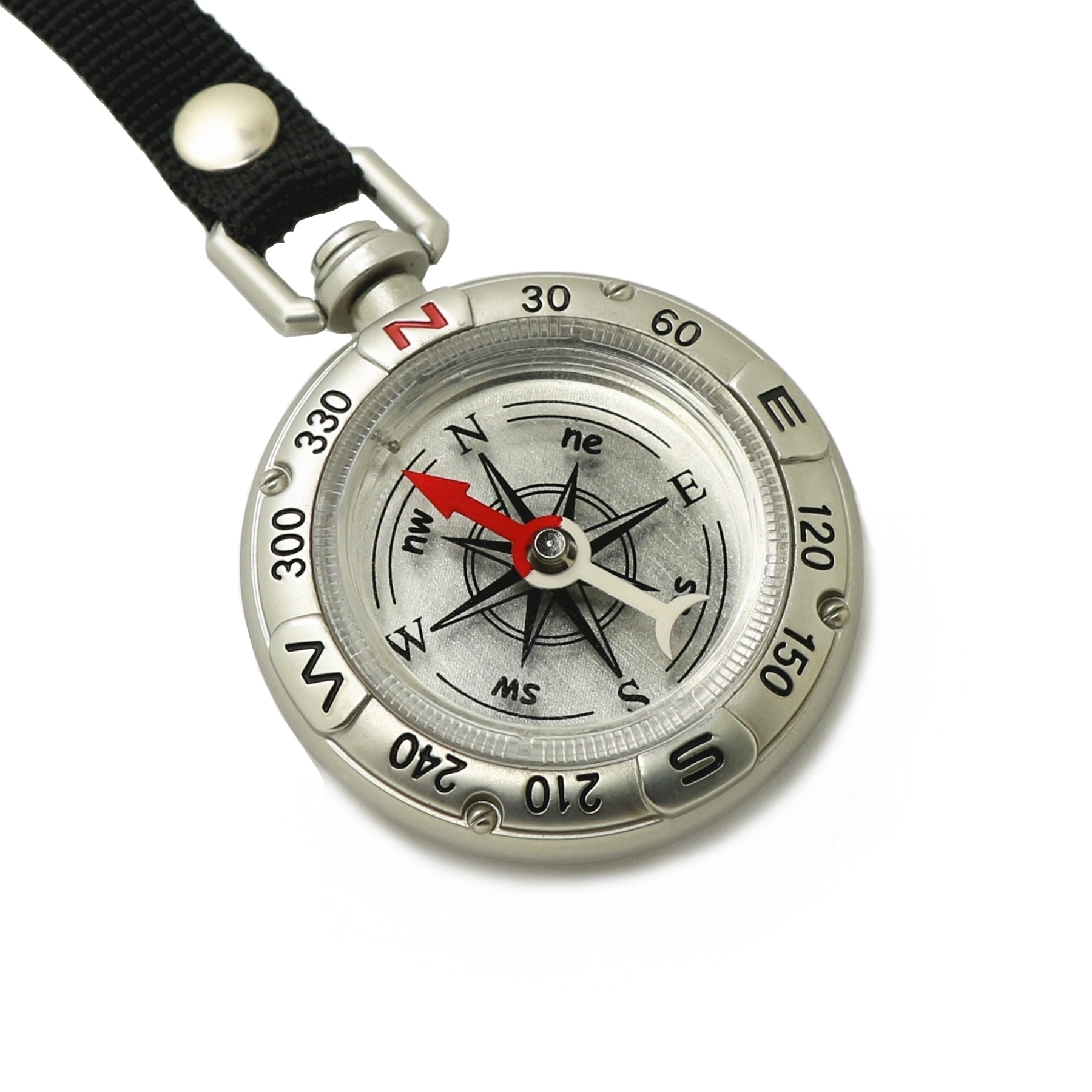 Retro antiek zinklegering kompas, sporthangende touw, high-end zakhorloge, buitenkamperen en wandelen: Default Title