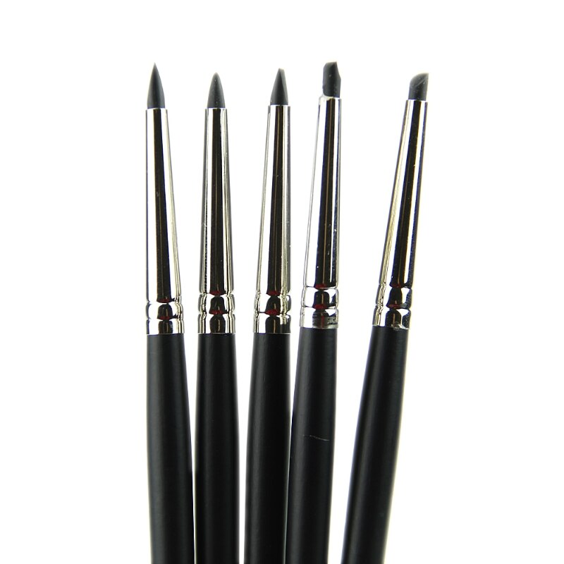 Set of 5pcs Silicone Rubber Shapers Polymer Clay Sculpting Modelling Tools